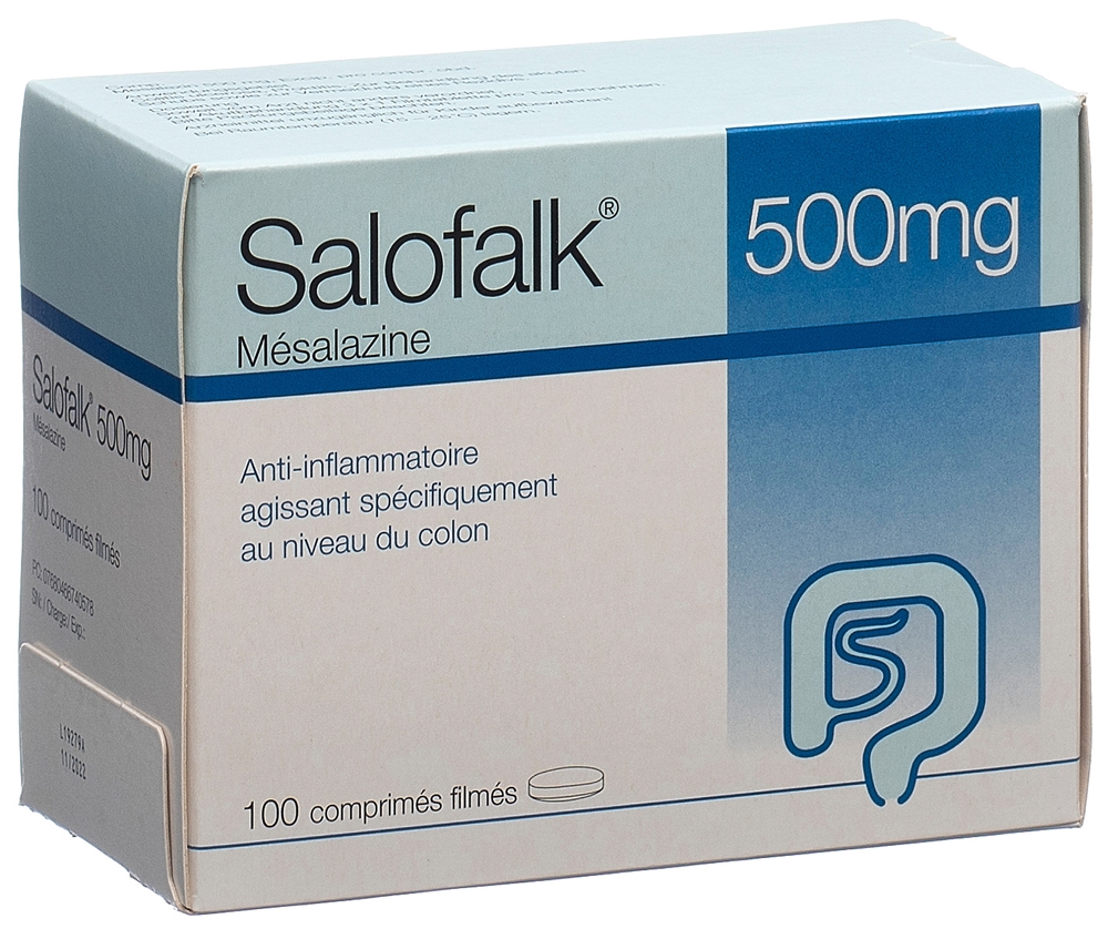 SALOFALK cpr pell 500 mg blist 100 pce, image 2 sur 2