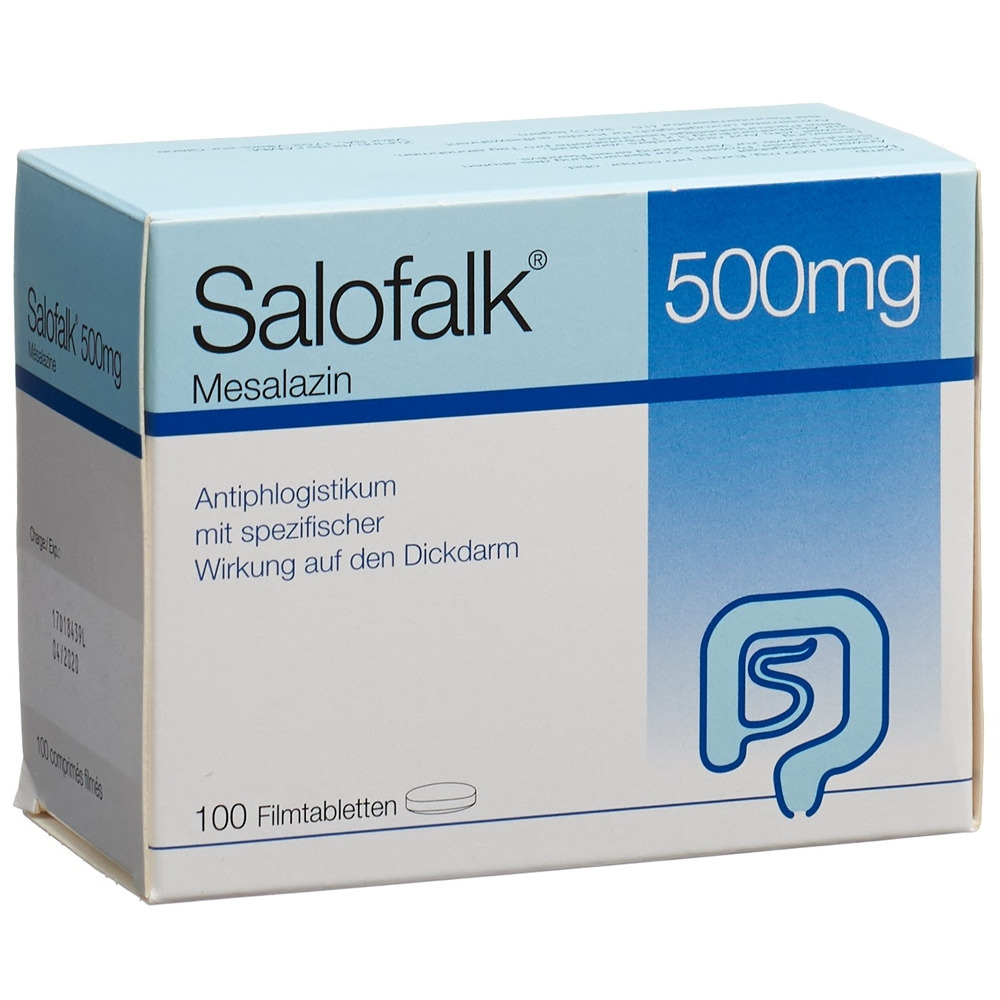 SALOFALK cpr pell 500 mg blist 100 pce, image principale