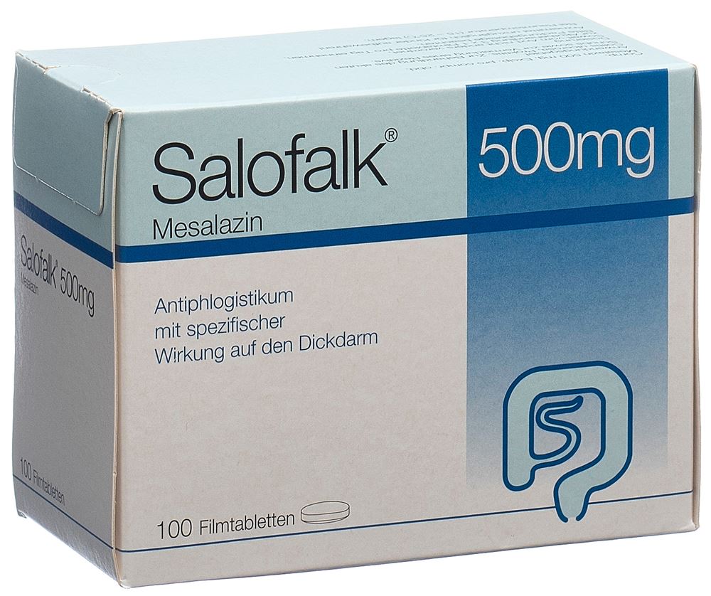 SALOFALK cpr pell 500 mg blist 100 pce, image principale