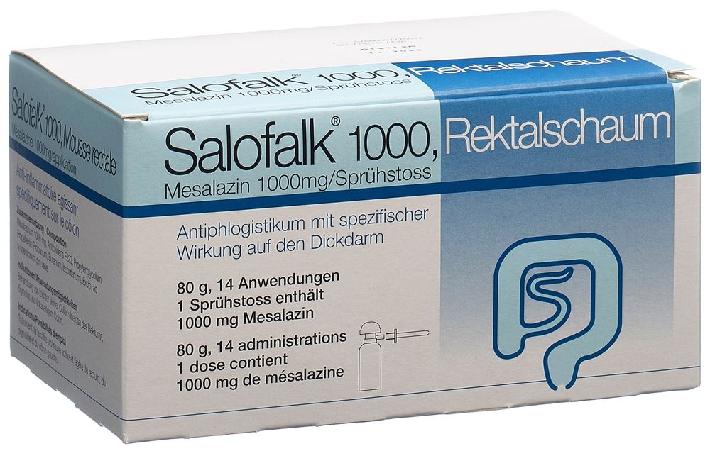 SALOFALK Rektalschaum 1000 mg Fl 80 g, Hauptbild