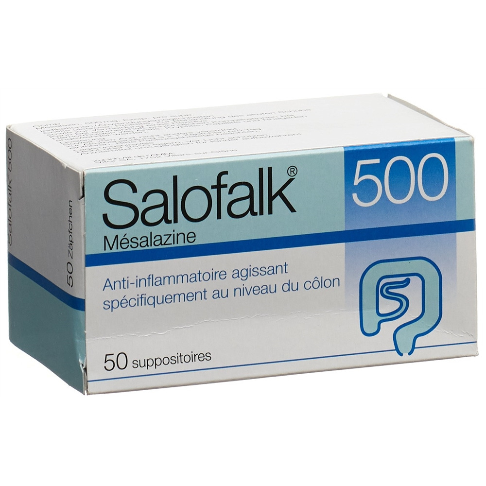 SALOFALK supp 500 mg blist 50 pce, image 2 sur 2