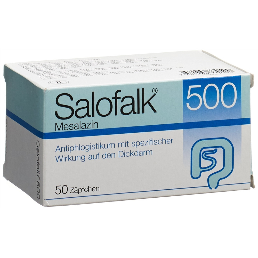 SALOFALK supp 500 mg blist 50 pce, image principale