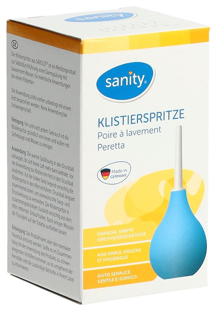 SANITY poire à lavement