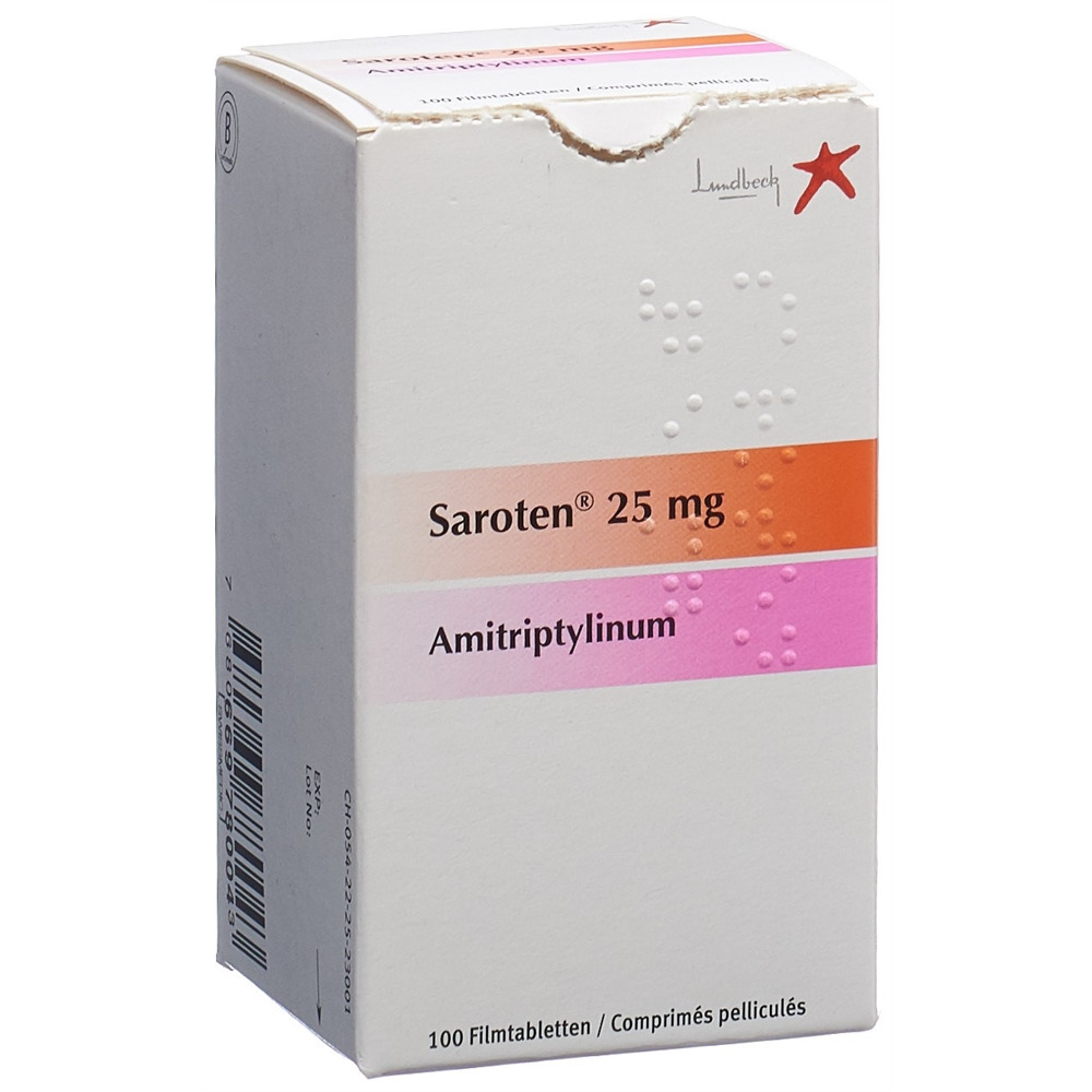 SAROTEN cpr pell 25 mg bte 100 pce, image principale