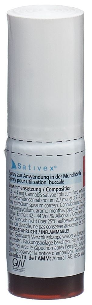 SATIVEX sol pour pulvérisation buccale spr 10 ml, image 2 sur 3