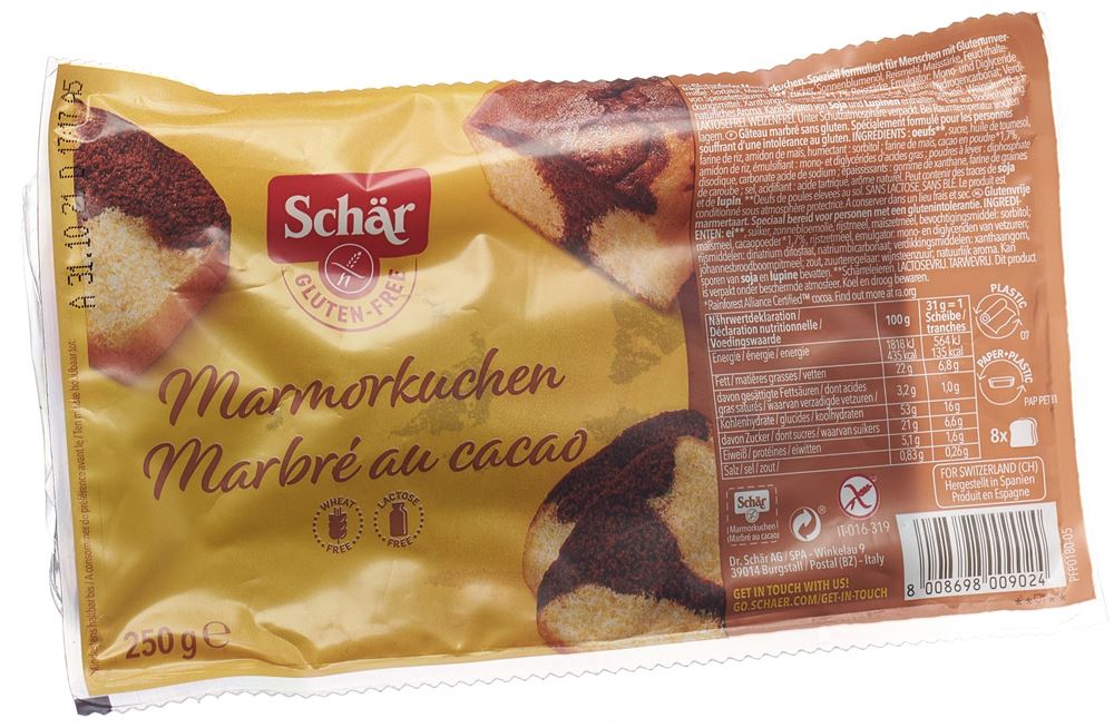Schär marbré au chocolat