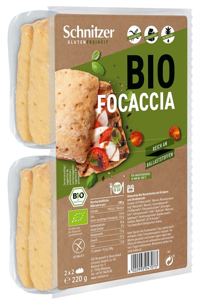 Schnitzer Bio Focaccia, Hauptbild