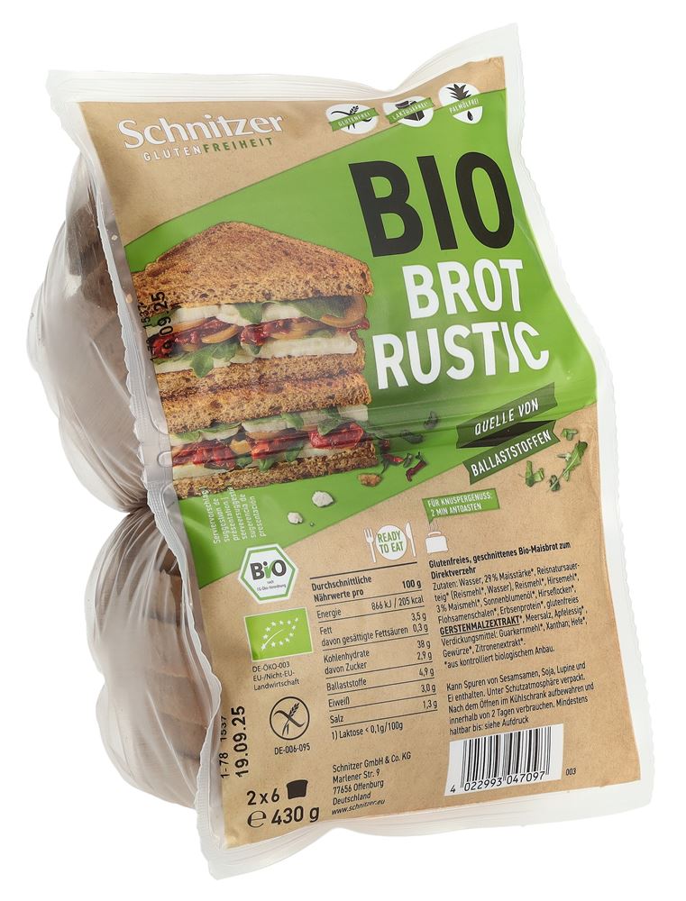 Schnitzer Bio Toastbrot Rustic, Hauptbild