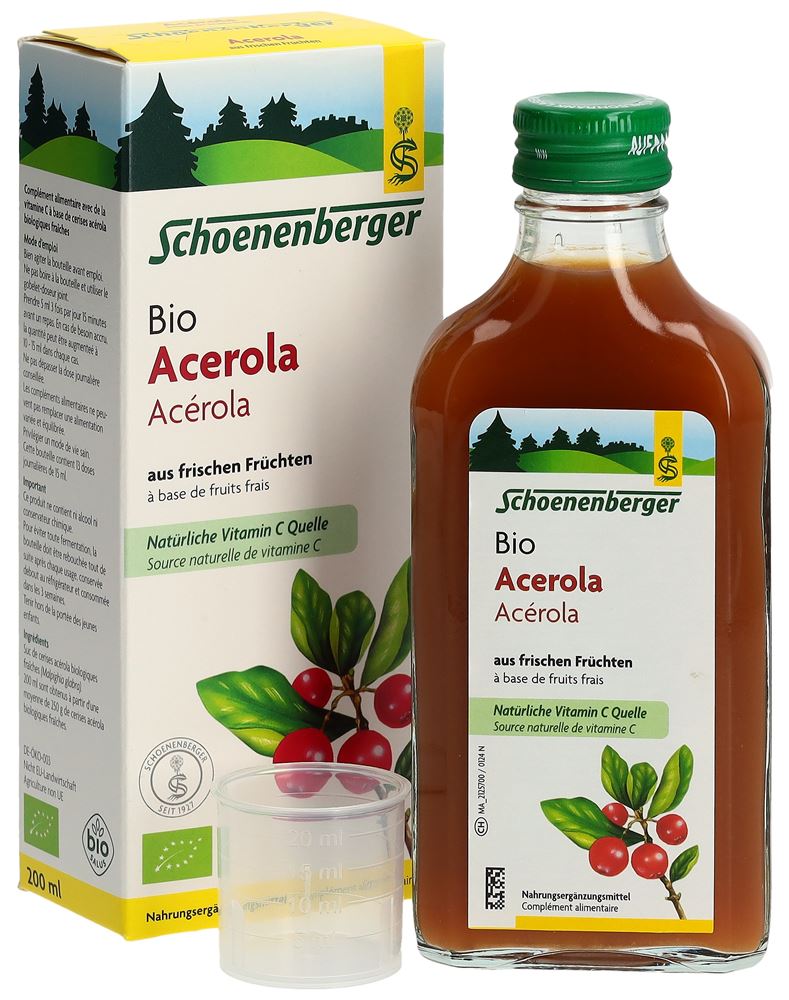 SCHOENENBERGER Acérola à base de fruits frais