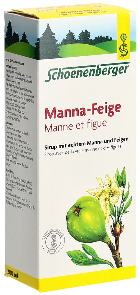 SCHOENENBERGER Manna-Feige Sirup, Hauptbild