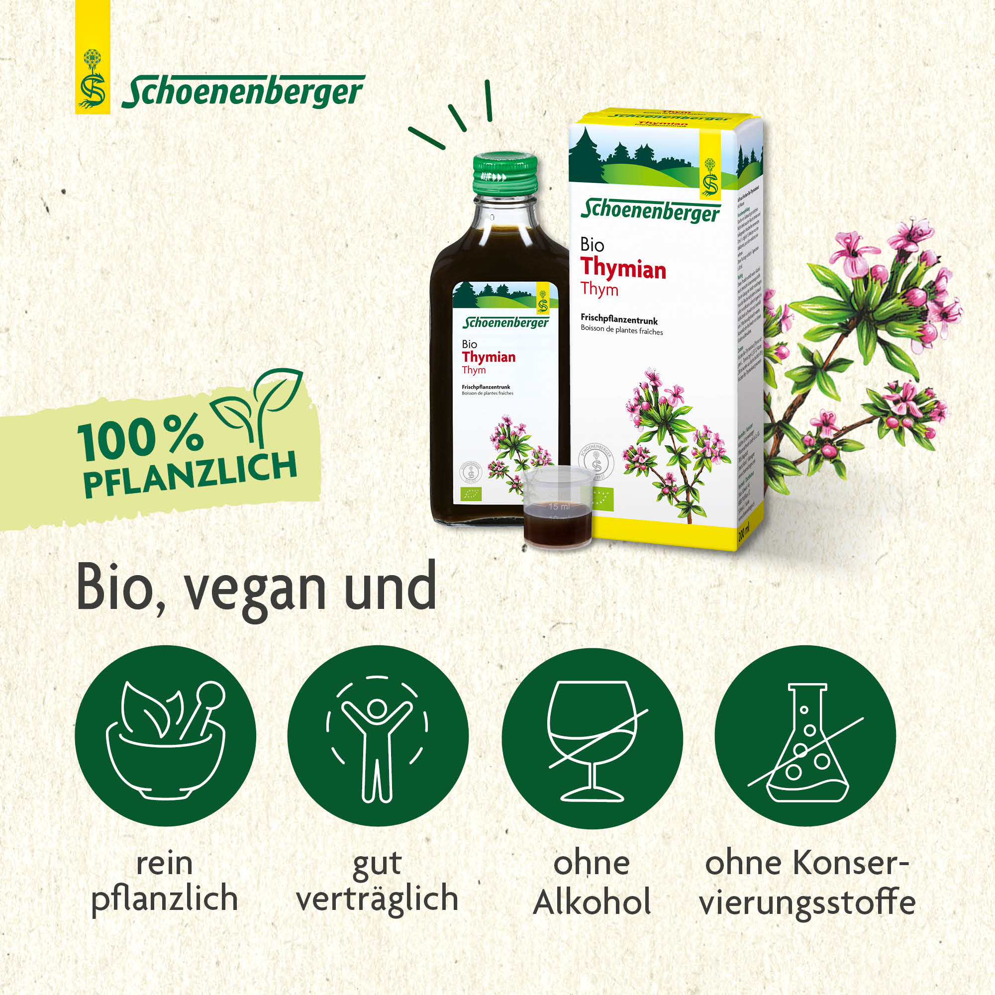 SCHOENENBERGER Thymian Frischpflanzentrunk, Bild 4 von 6