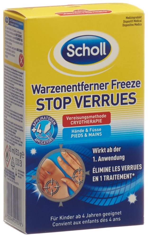 SCHOLL Freeze Traitement cryogénique contre les verrues