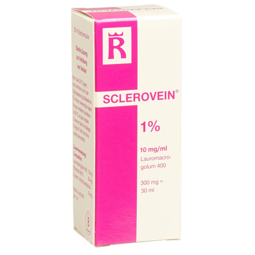 SCLEROVEIN Inj Lös 1 % i.v. Durchstf 30 ml, Hauptbild