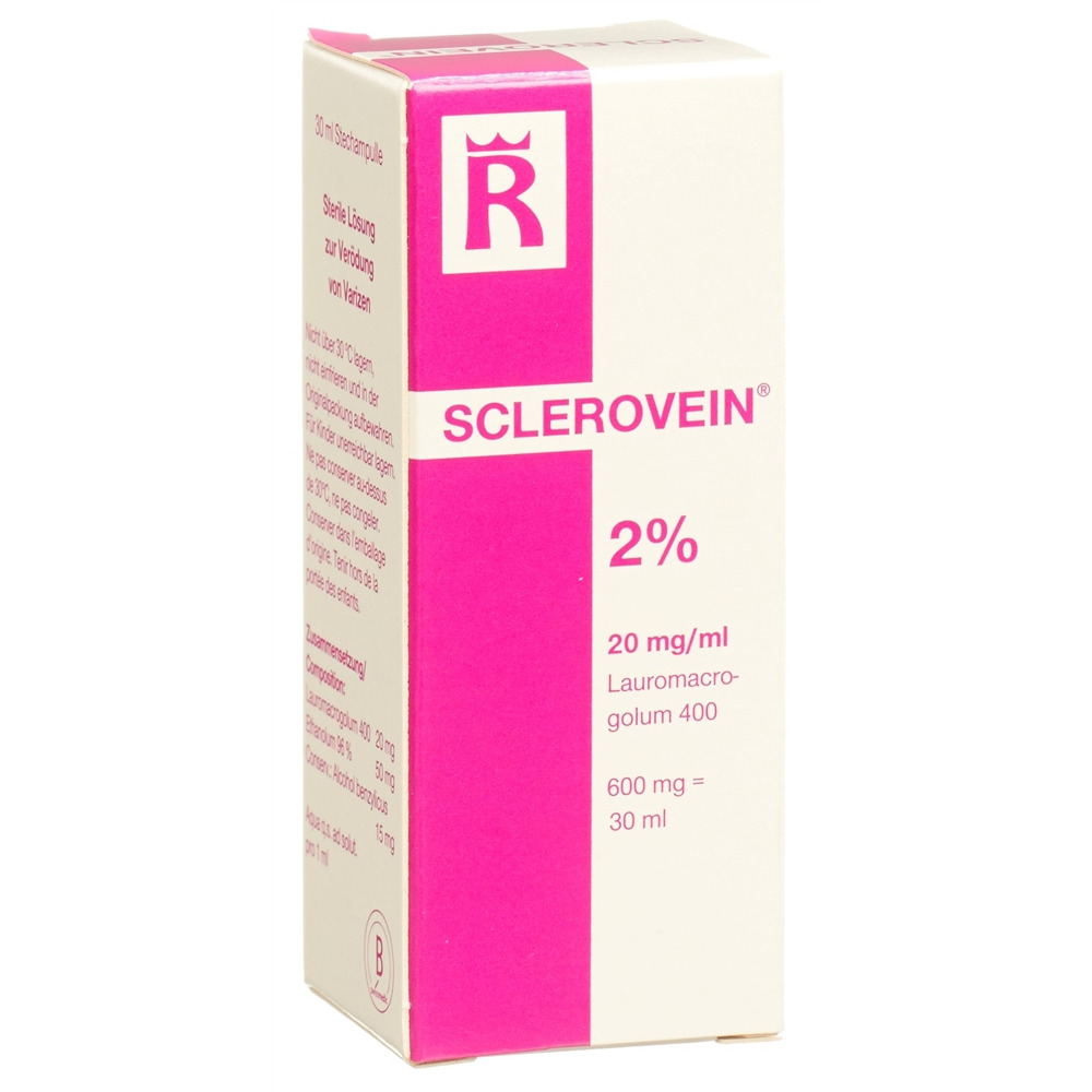 SCLEROVEIN Inj Lös 2 % i.v. Durchstf 30 ml, Hauptbild
