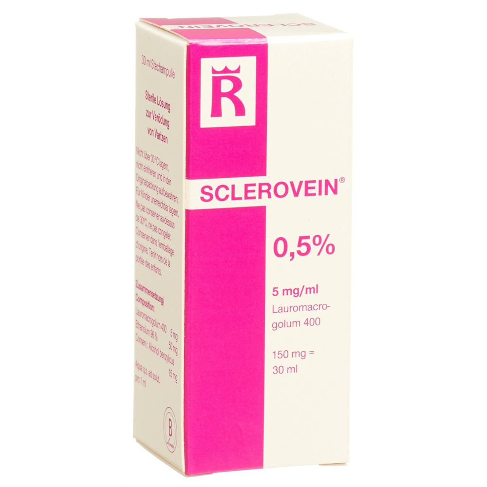 SCLEROVEIN sol inj 0.5 % i.v. flac 30 ml, image principale