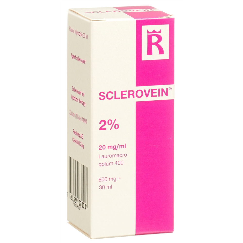SCLEROVEIN sol inj 2 % i.v. flac 30 ml, image 2 sur 2