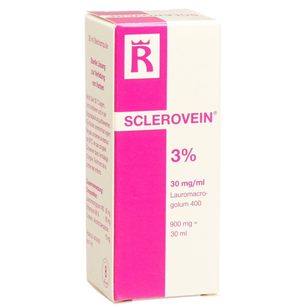 SCLEROVEIN sol inj 3 % i.v. flac 30 ml, image principale