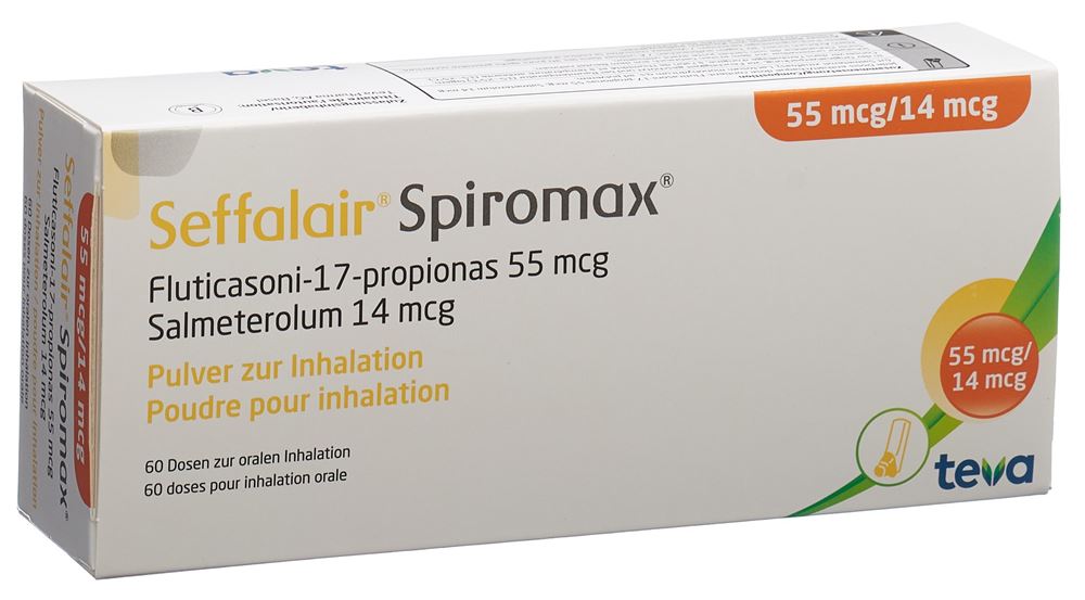 SEFFALAIR Inh Plv 55/14 mcg 60 Dos