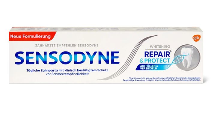 SENSODYNE Repair & Protect Whitening dentifrice, image principale