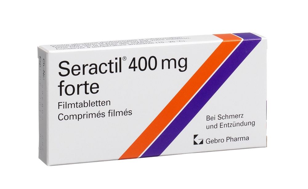 SERACTIL cpr pell 400 mg forte blist 10 pce, image principale