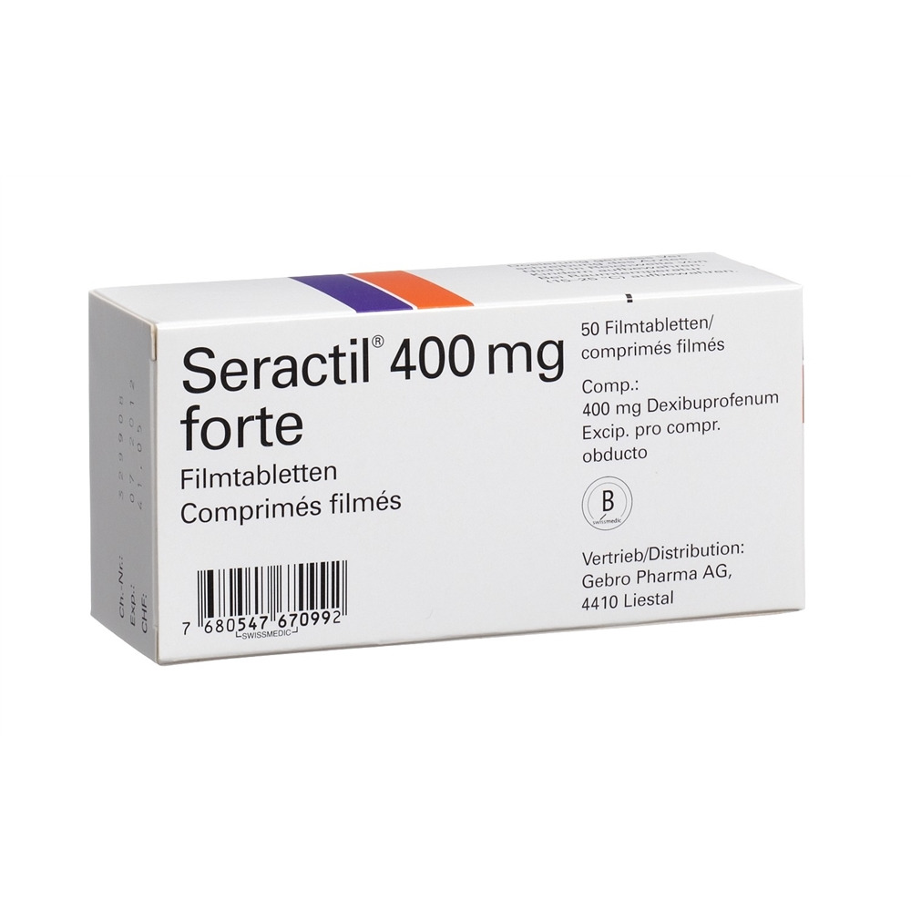 SERACTIL cpr pell 400 mg forte blist 50 pce, image 2 sur 2