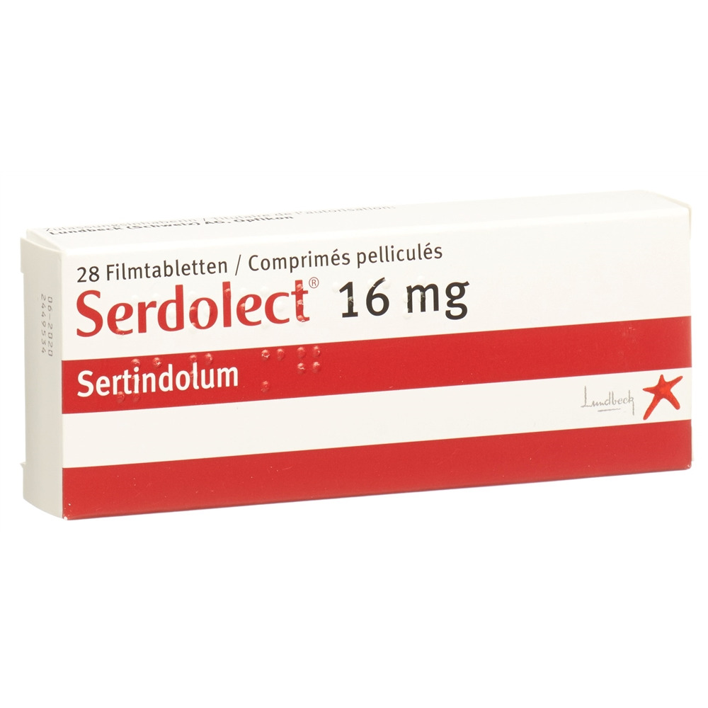 Serdolect cpr pell 16 mg blist 28 pce, image principale