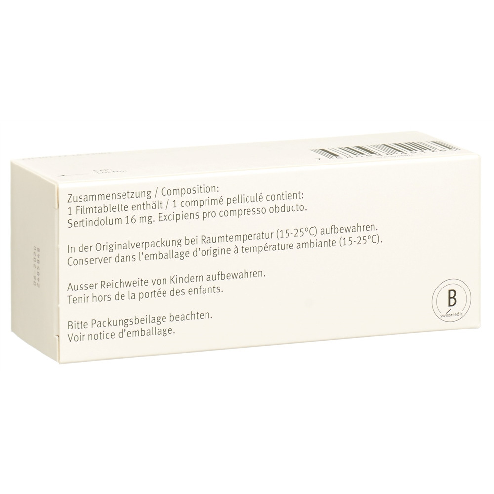 Serdolect cpr pell 16 mg blist 98 pce, image 2 sur 2