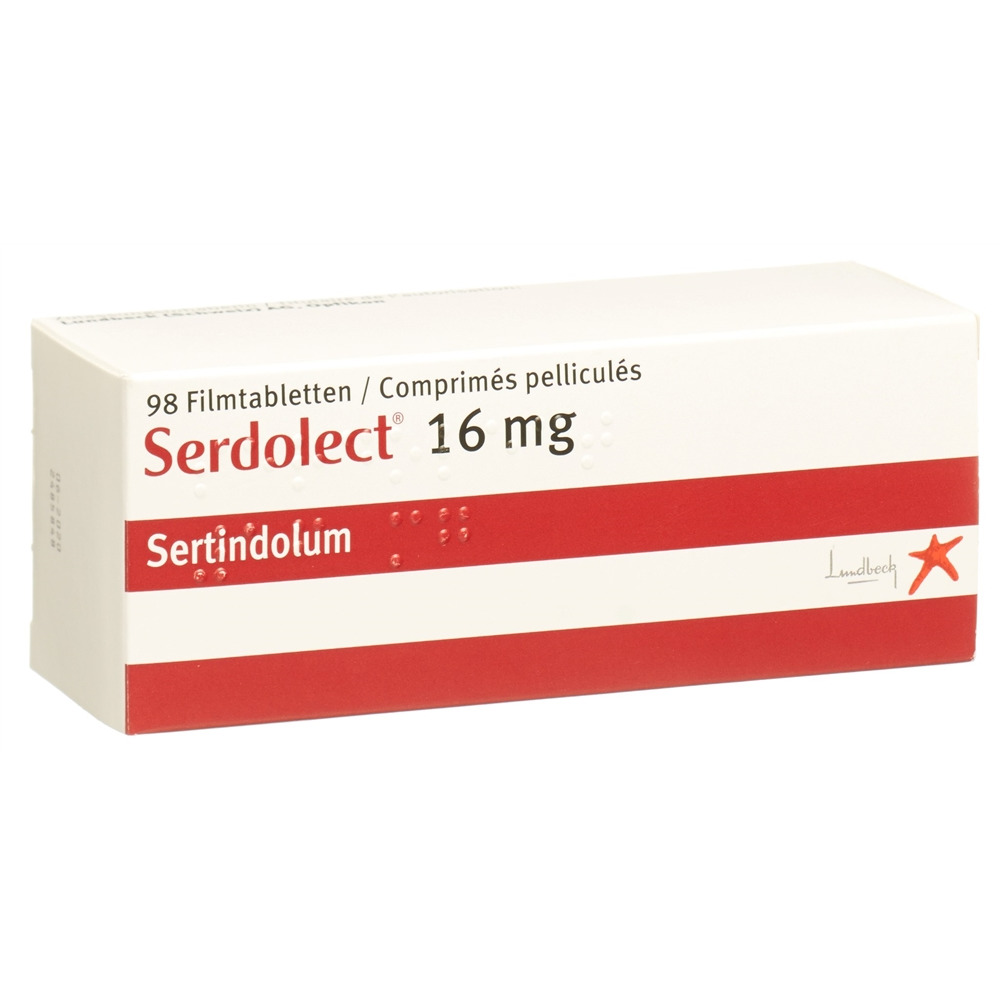 Serdolect cpr pell 16 mg blist 98 pce, image principale