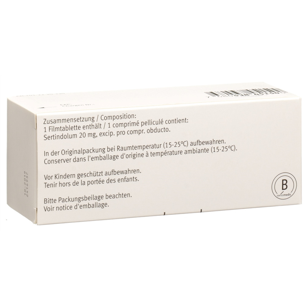 Serdolect Filmtabl 20 mg Blist 98 Stk, Bild 2 von 2