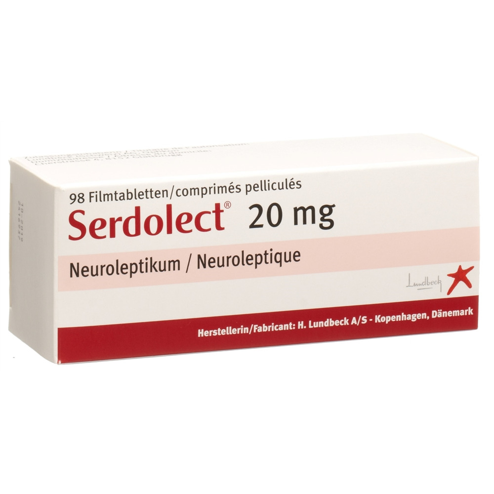 Serdolect Filmtabl 20 mg Blist 98 Stk, Hauptbild