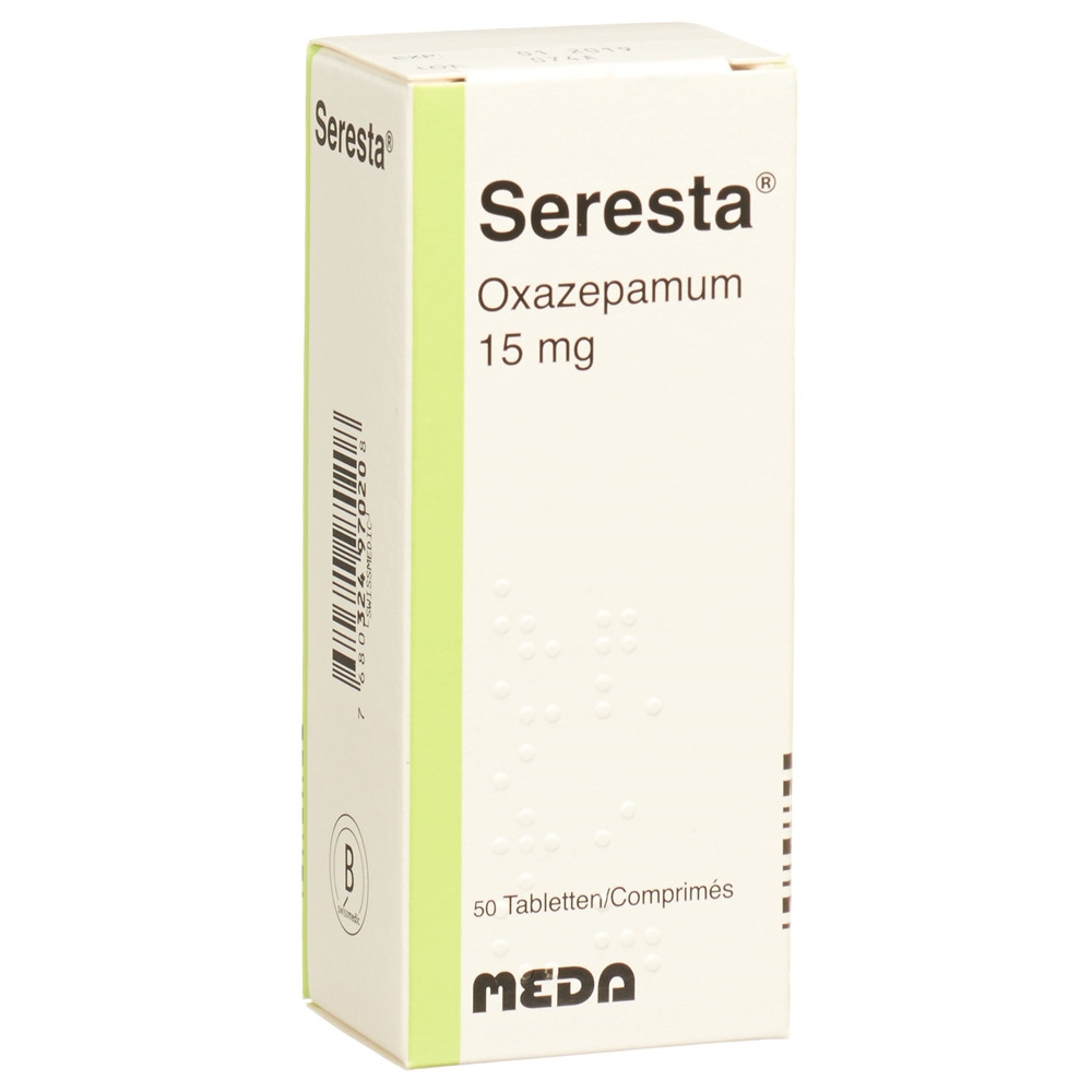 SERESTA cpr 15 mg blist 50 pce, image principale