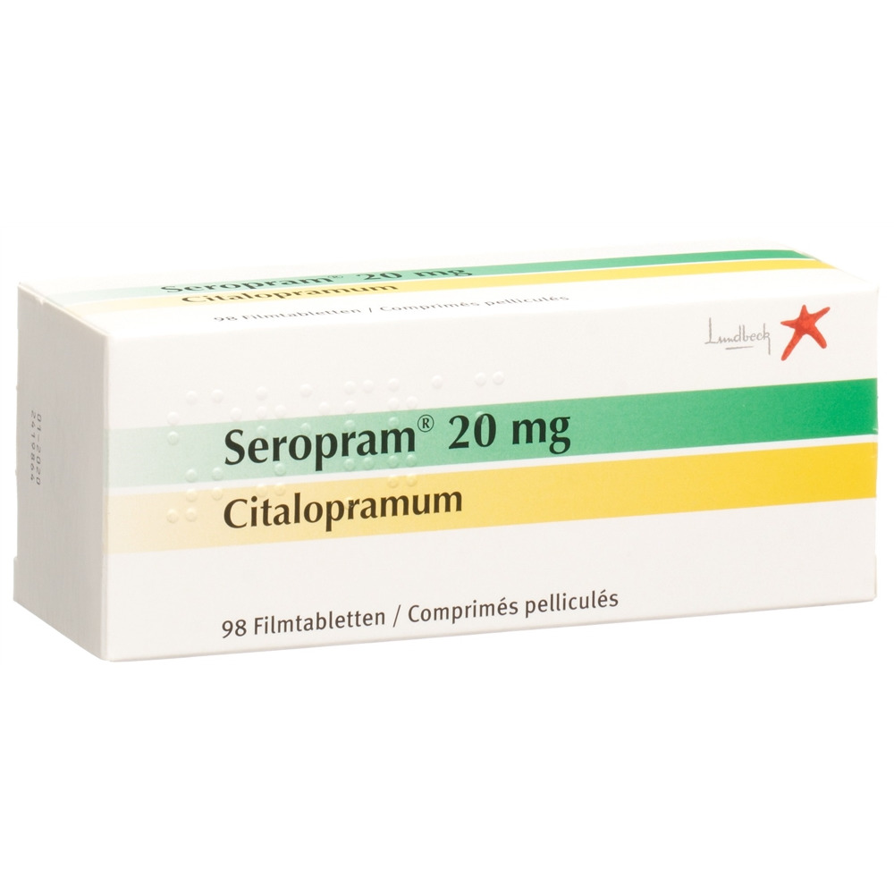 Seropram cpr pell 20 mg blist 98 pce, image principale