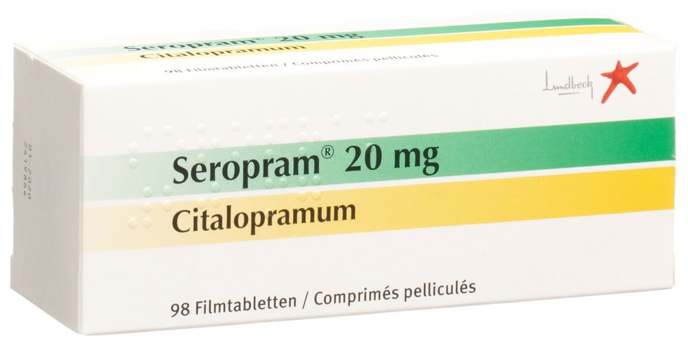 Seropram cpr pell 20 mg blist 98 pce, image principale
