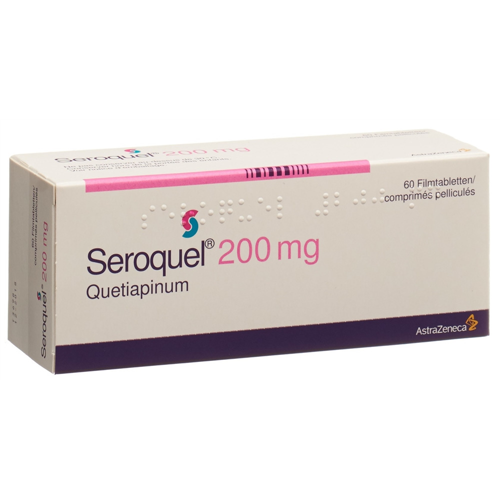 SEROQUEL cpr pell 200 mg blist 60 pce, image principale