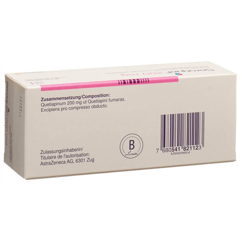 SEROQUEL Filmtabl 200 mg Blist 60 Stk, Bild 2 von 2