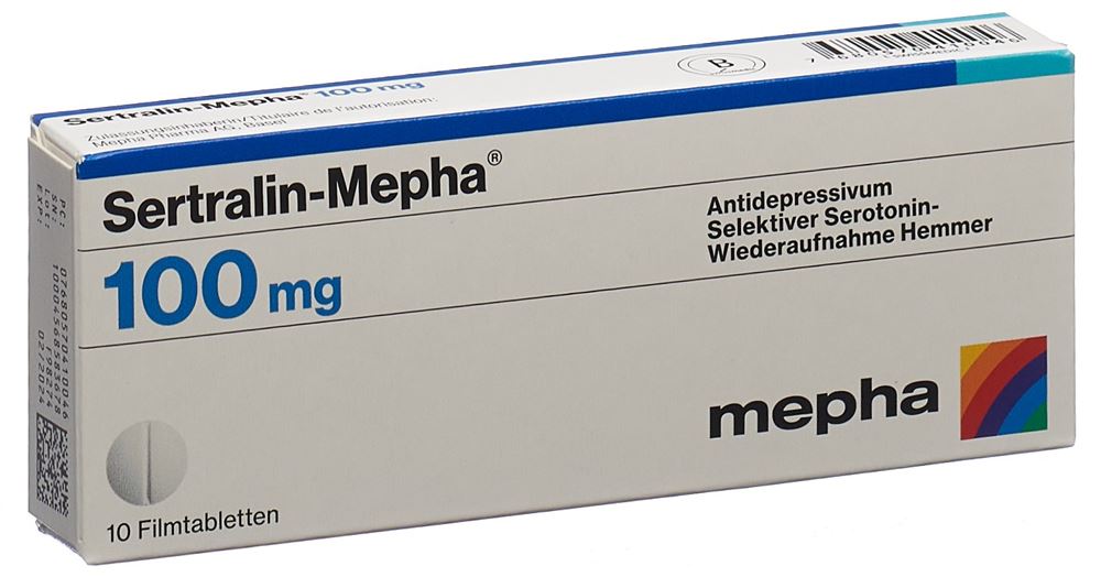 SERTRALINE Mepha 100 mg, image principale