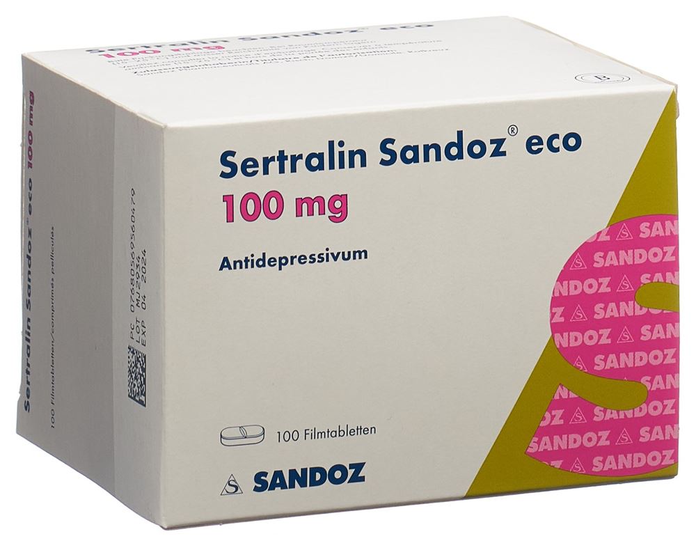 SERTRALINE Sandoz eco 100 mg, Hauptbild