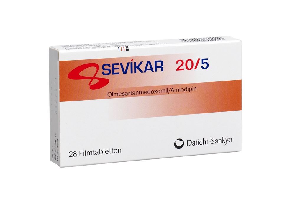 SEVIKAR cpr pell 20/5mg blist 28 pce, image principale