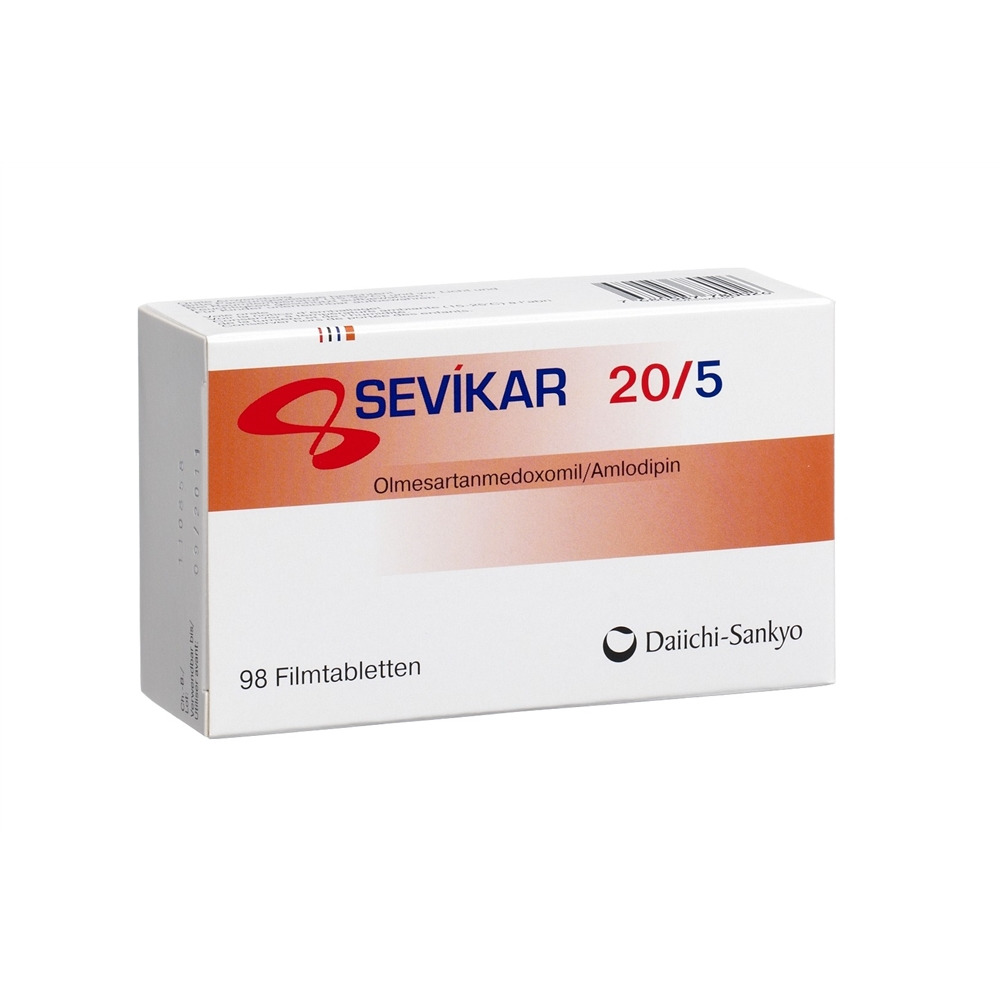 SEVIKAR cpr pell 20/5mg blist 98 pce, image principale