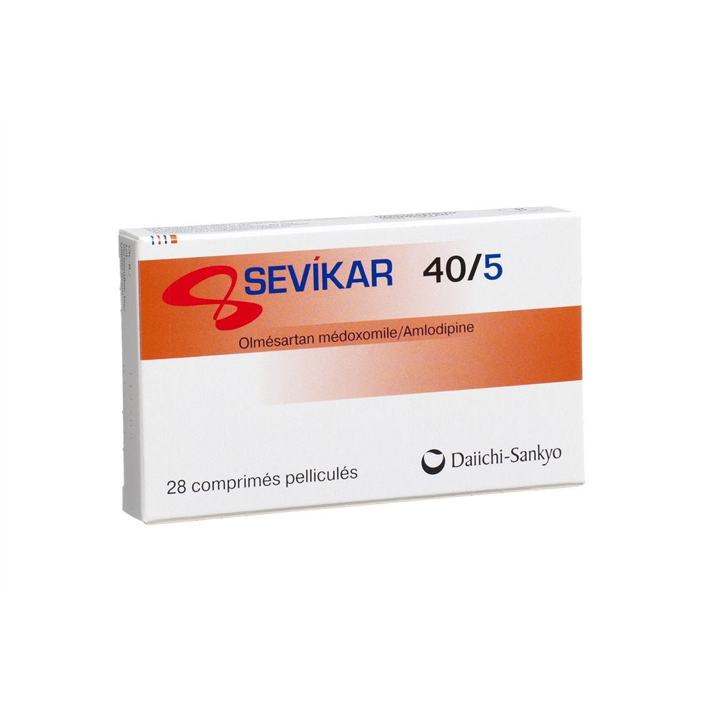 SEVIKAR cpr pell 40/5mg blist 28 pce, image 2 sur 2