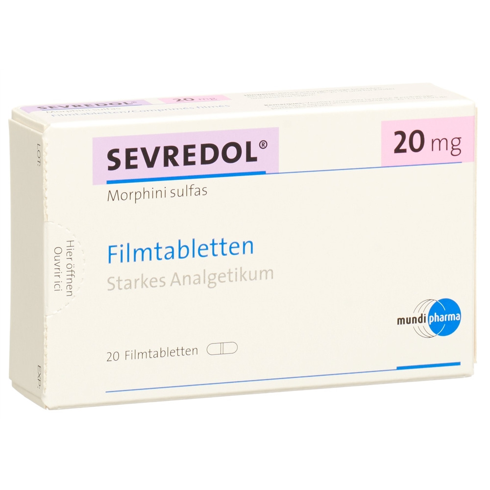 Sevredol Filmtabl 20 mg Blist 20 Stk, Hauptbild