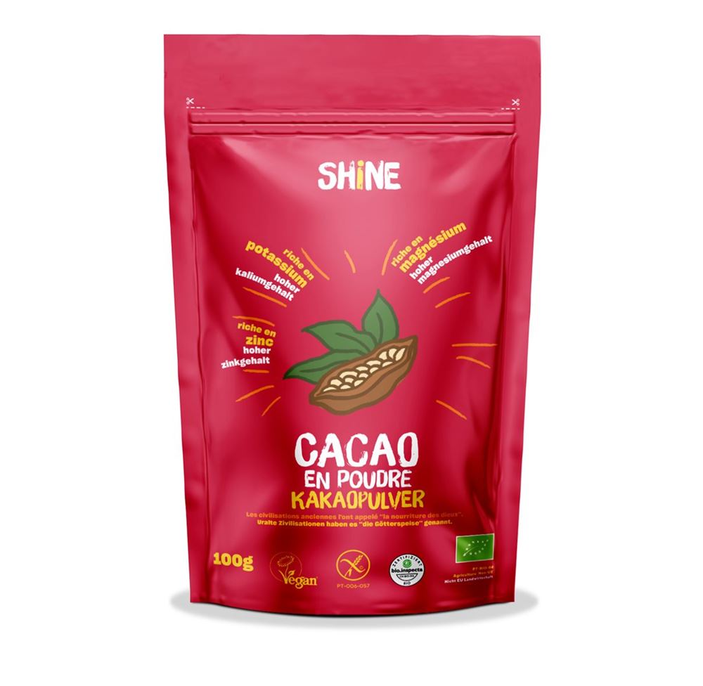 SHINE Rohes Kakaopulver
