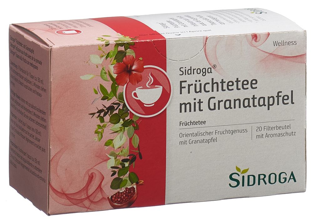 Sidroga infusion aux fruits avec de la grenade