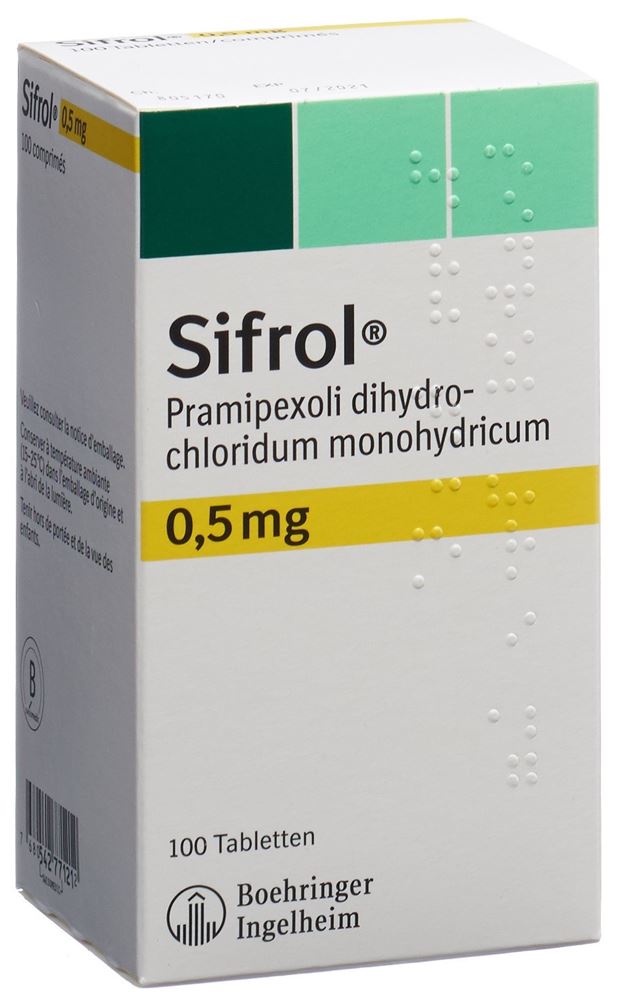SIFROL cpr 0.5 mg blist 100 pce, image principale