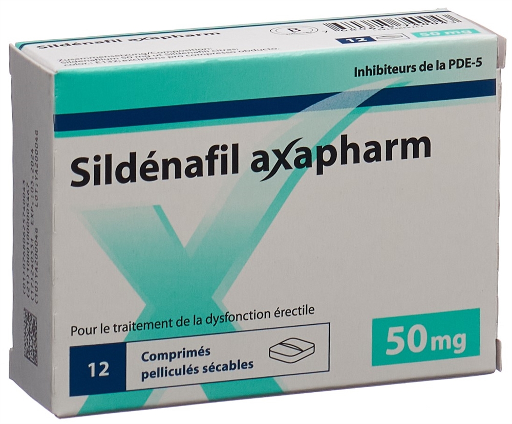 SILDENAFIL axapharm 50 mg, image 2 sur 2