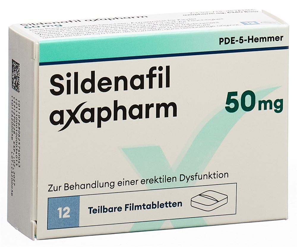 SILDENAFIL axapharm 50 mg, image principale