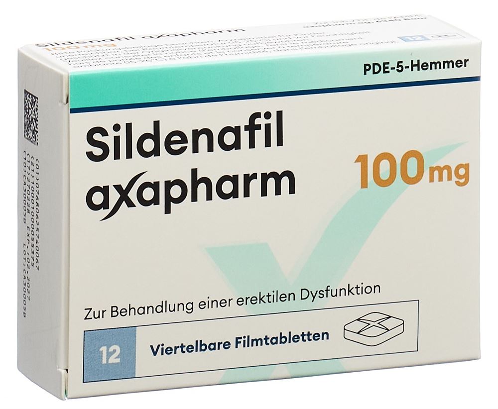 SILDENAFIL Axapharm 100 mg, Hauptbild