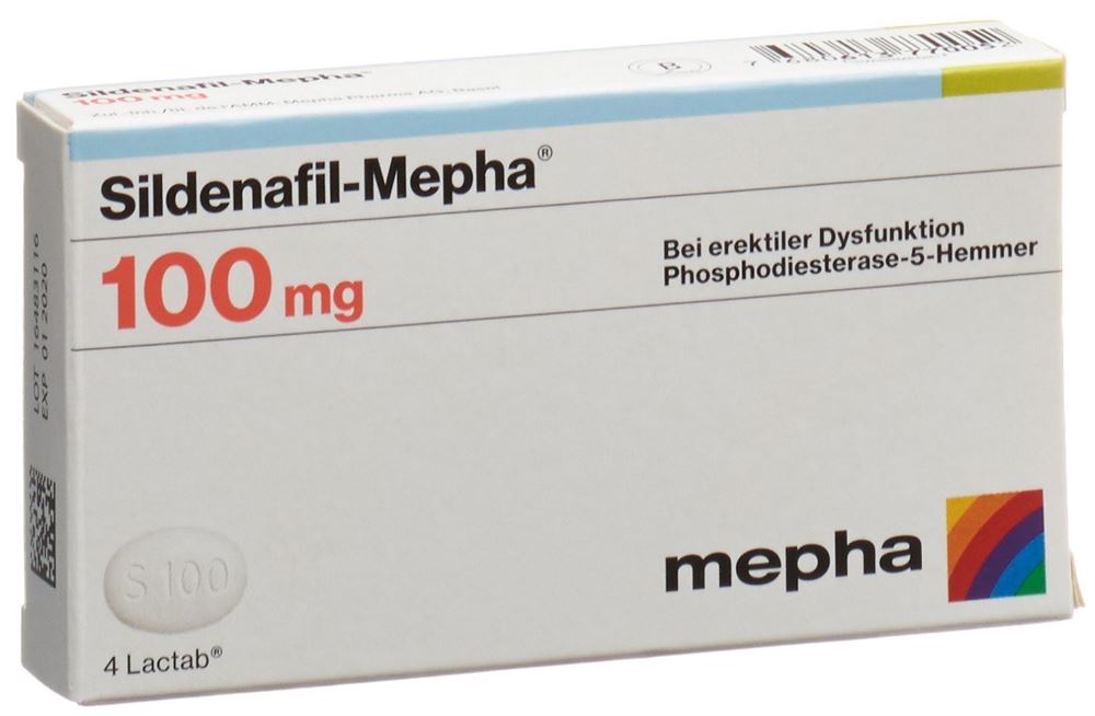SILDENAFIL Mepha 100 mg, Hauptbild