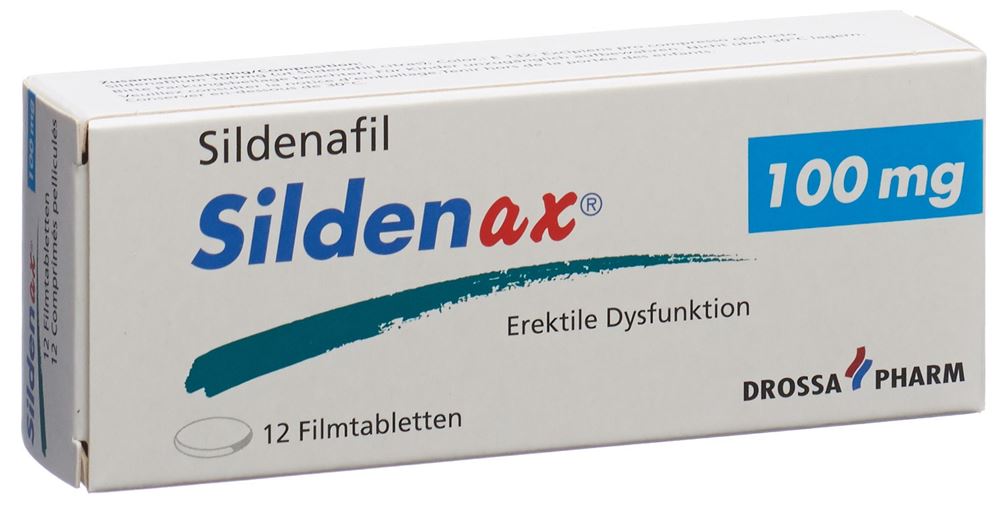 SILDENAX Filmtabl 100 mg Blist 12 Stk, Hauptbild