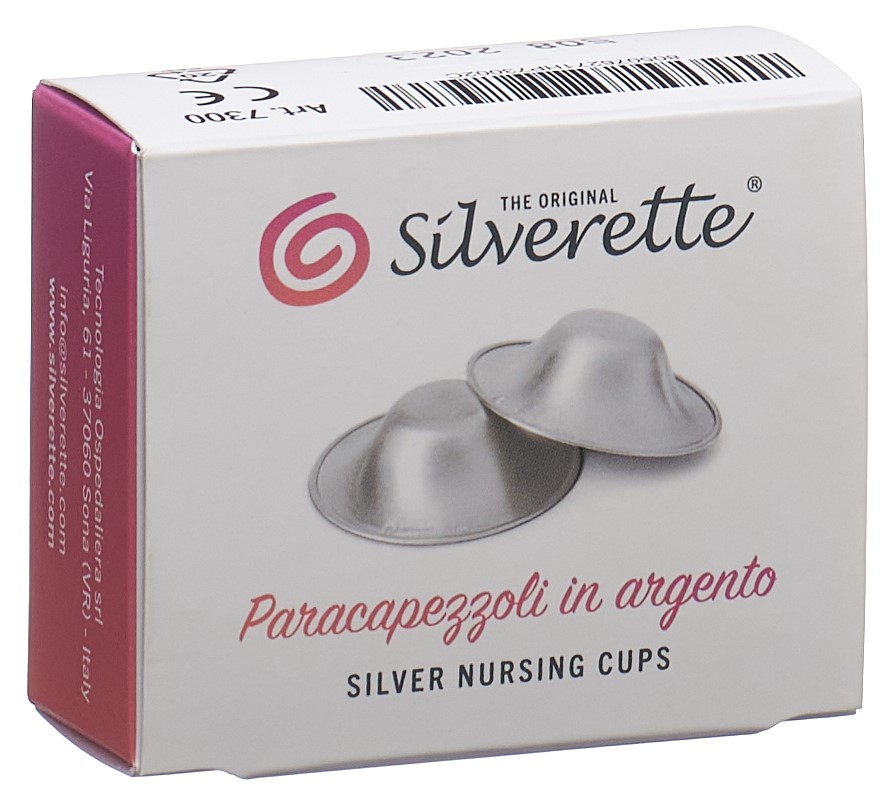 SILVERETTE coupelles d'allaitement en argent